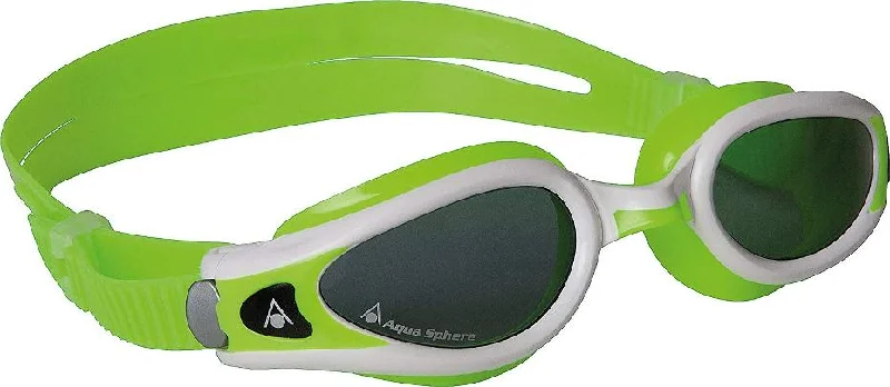 Aqua Sphere Goggle - Kaiman EXO Small Fit Smoke Lens - Lime/White