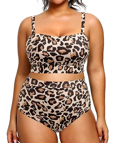 Plus Size Two Piece Bandeau Swimsuit