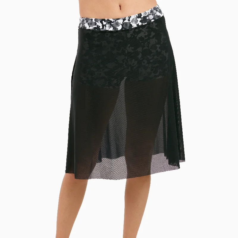 Women's Plus 3in1 Swim Skirt With Attached Shorts