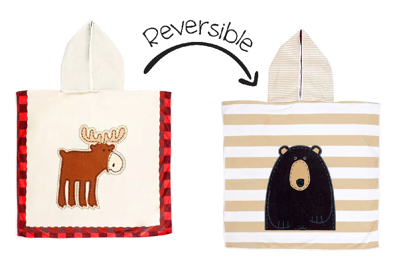 Reversible Kids Cover Up - Red Moose | Black Bear